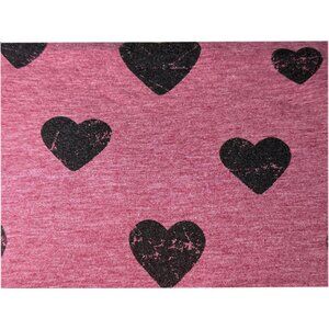 NWT P.J. Salvage City of Love Ombre Tank Top, Wine with Black Hearts, Large